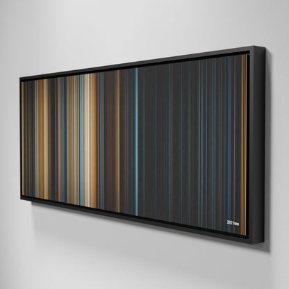 Side view of Framed Buff's of 2012 Frome on the wall