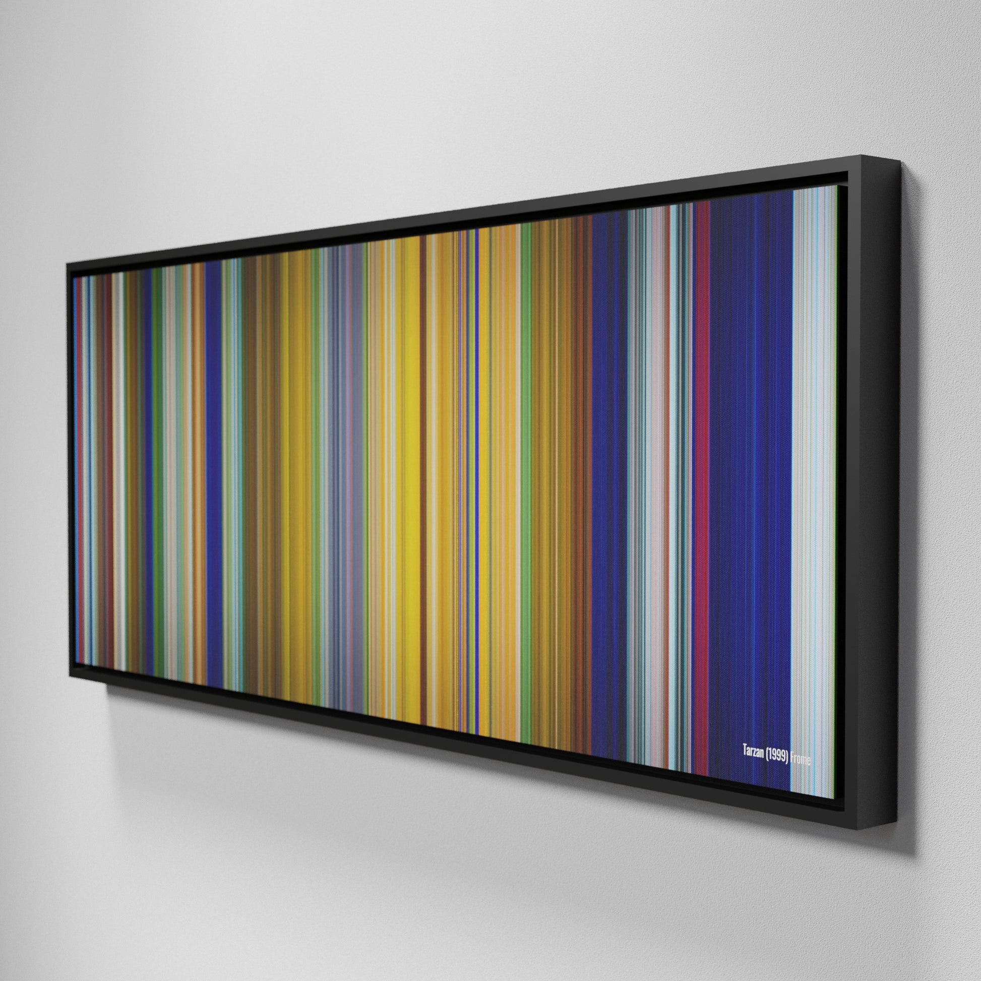 Side view of Framed Buff's of Tarzan Frome on the wall