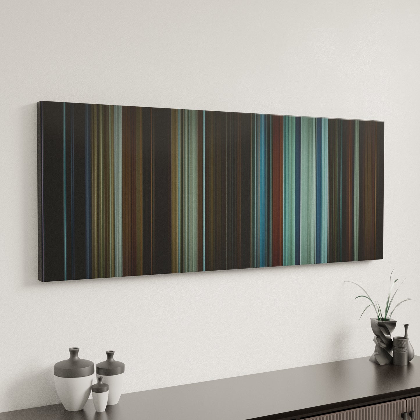 Minimal interior design with The Invisible Man Frome on the wall