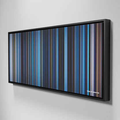 Side view of Framed Buff's of The Day After Tomorrow Frome on the wall