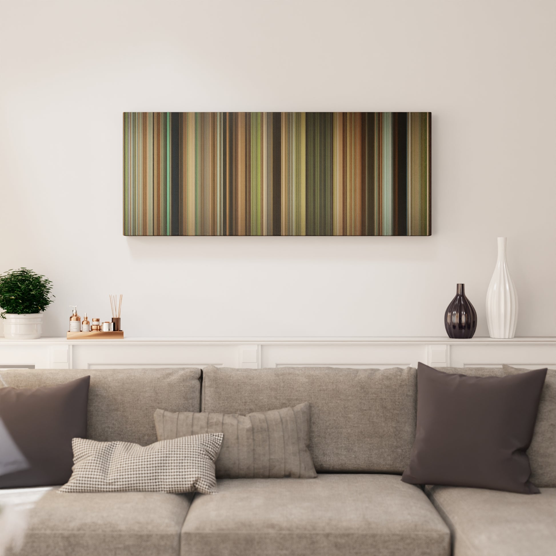 Living room interior with The Blind Side Frome on the wall