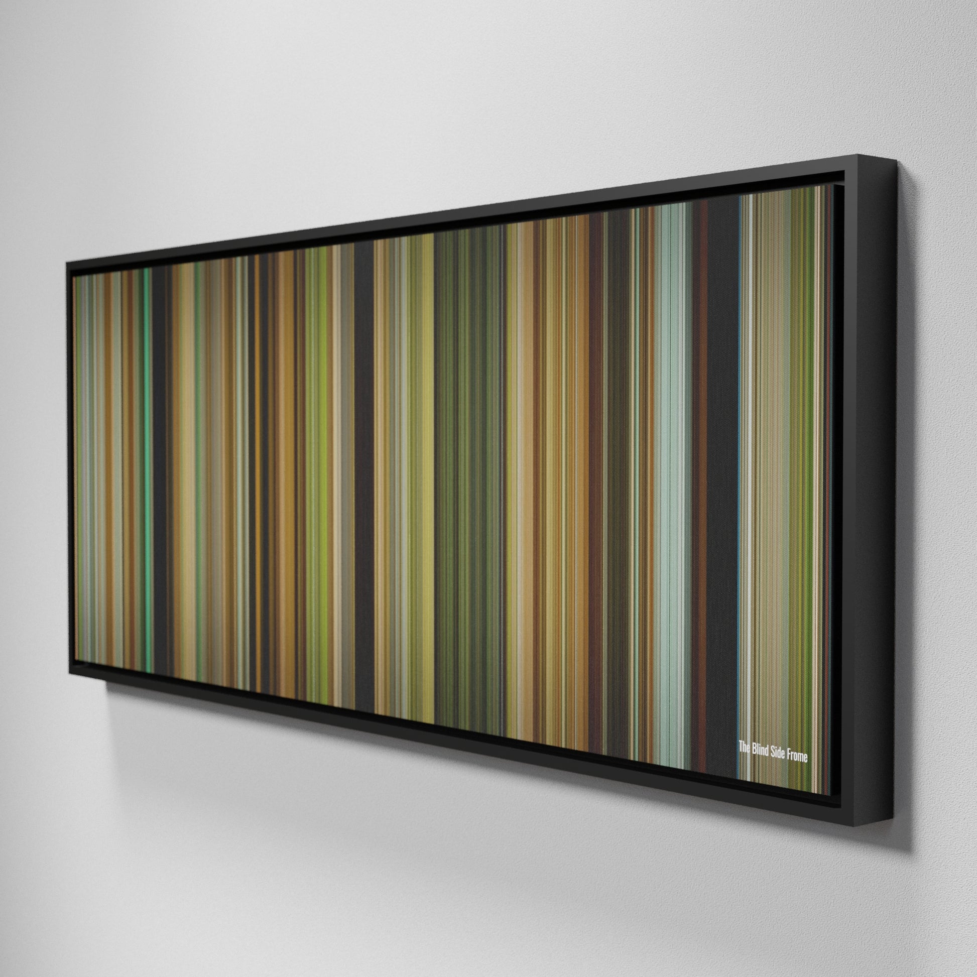 Side view of Framed Buff's of The Blind Side Frome on the wall