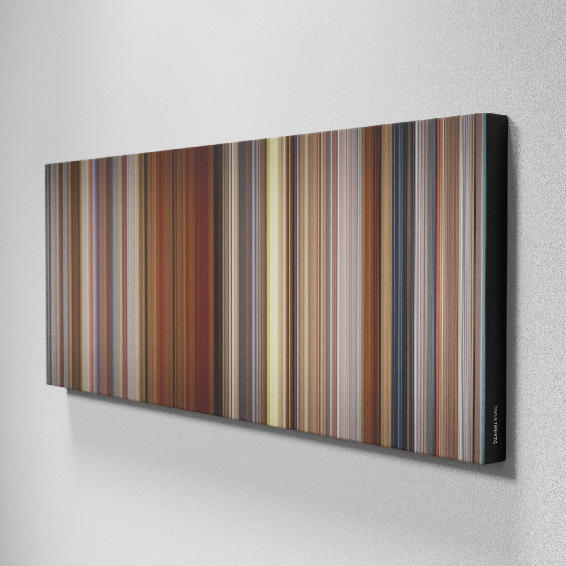 Side view of Buff's of Sideways Frome on the wall