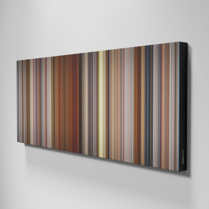 Side view of Buff's of Sideways Frome on the wall