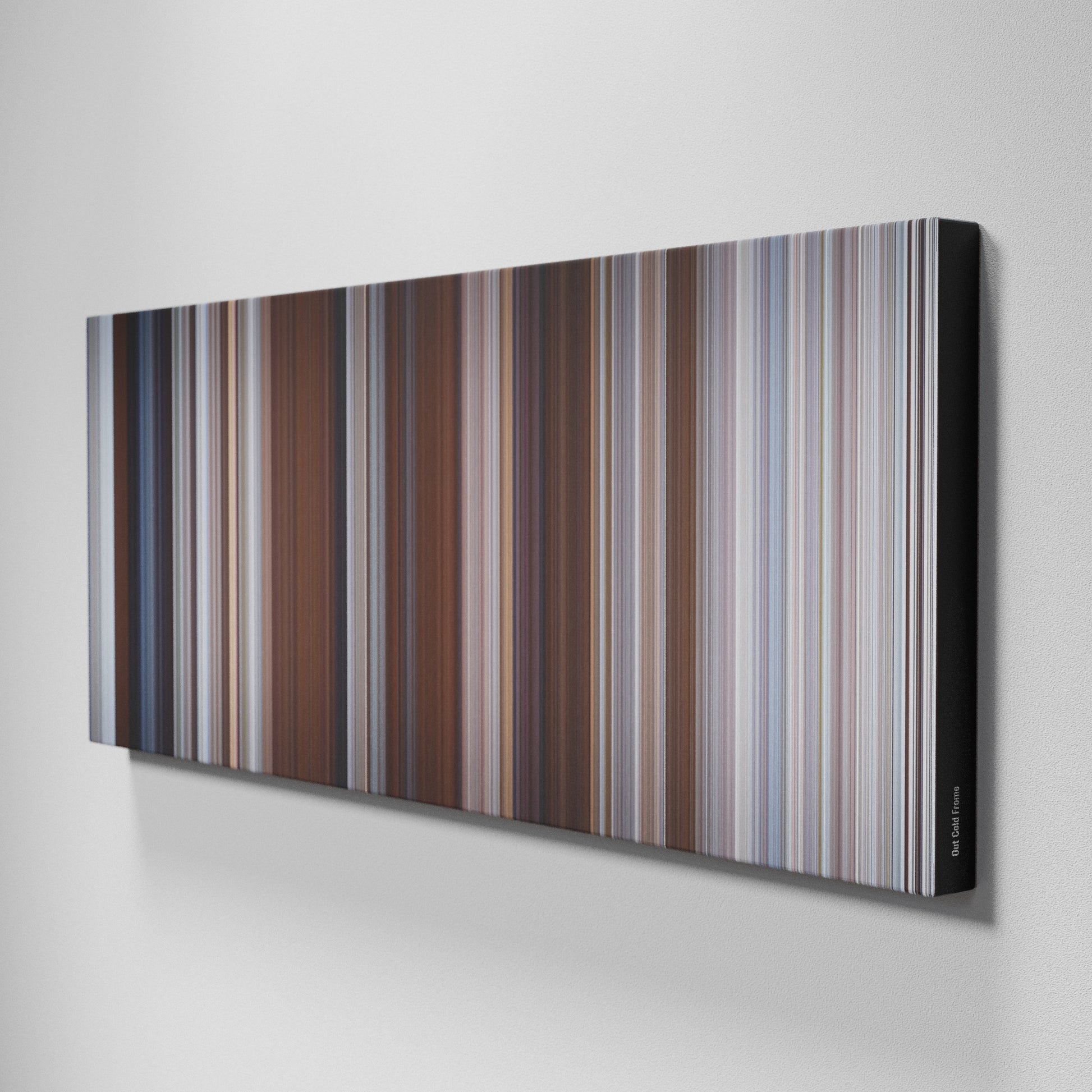 Side view of Buff's of Out Cold Frome on the wall