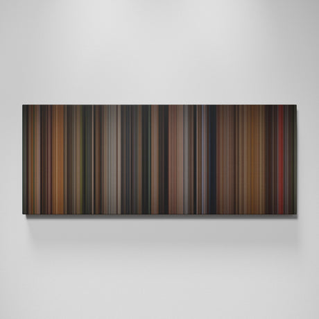 Broadcast News movie canvas wall art - color palette print