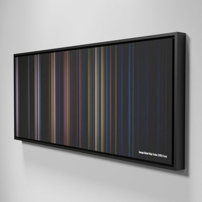 Side view of Framed Buff's of Teenage Mutant Ninja Turtles 1990 Frome on the wall