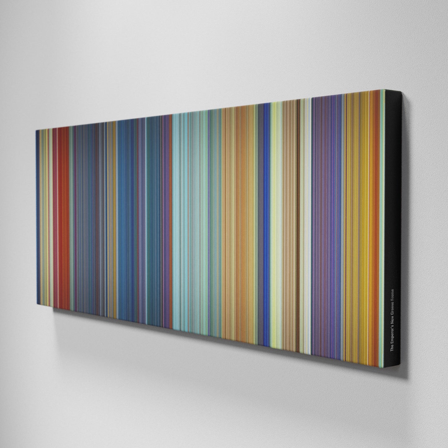 Side view of Buff's of The Emperor's New Groove Frome on the wall