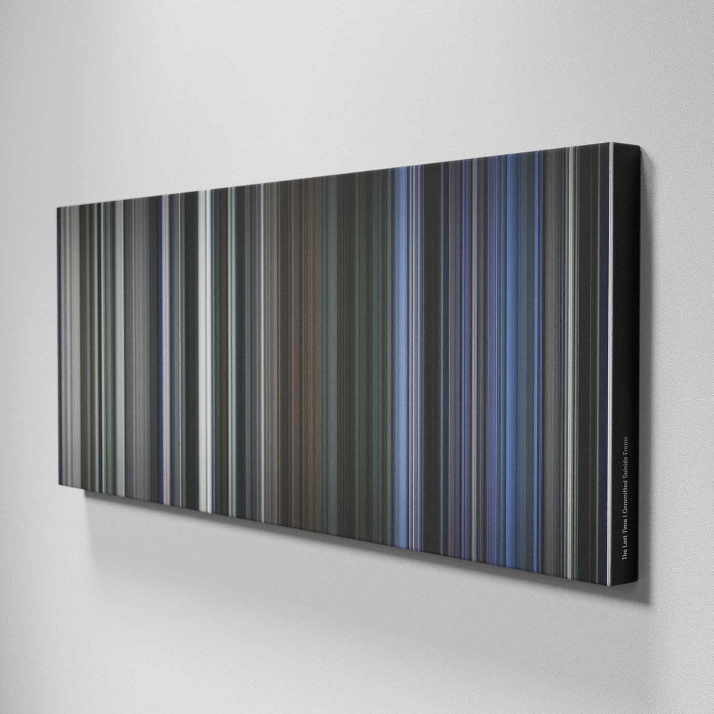 Side view of Buff's of The Last Time I Committed Suicide Frome on the wall