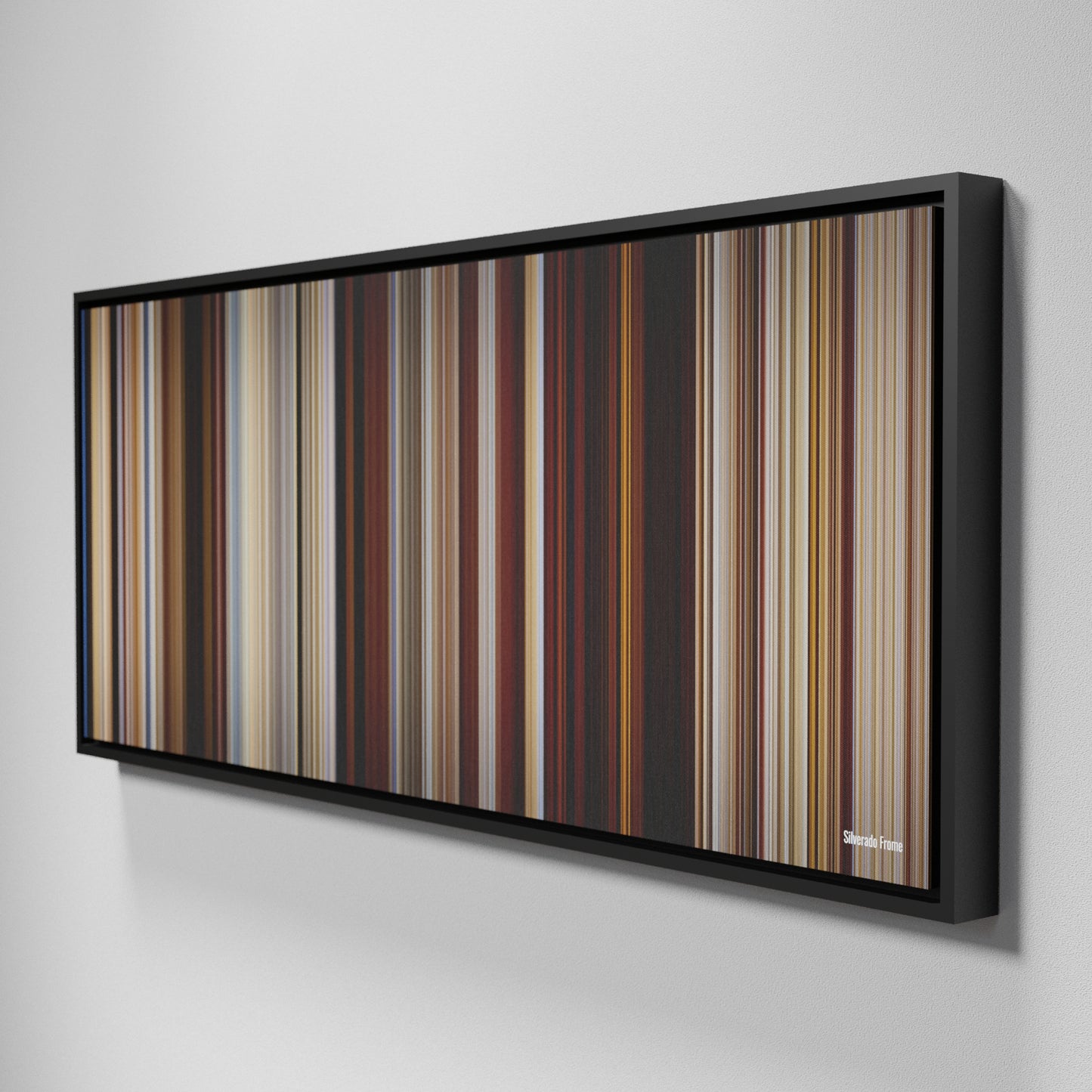 Side view of Framed Buff's of Silverado Frome on the wall