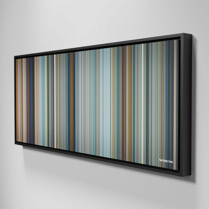 Side view of Framed Buff's of Pearl Harbor Frome on the wall