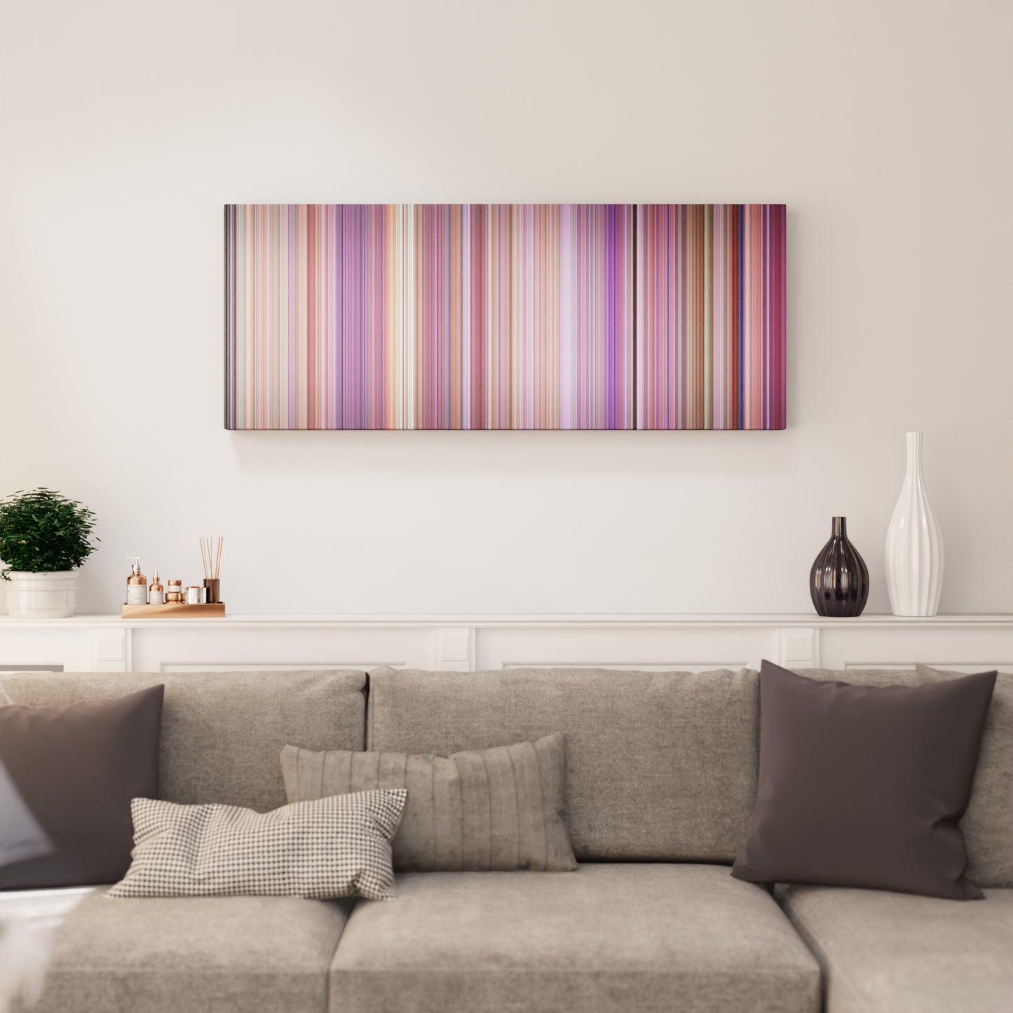 Living room interior with Kabhi Khushi Kabhie Gham Frome on the wall