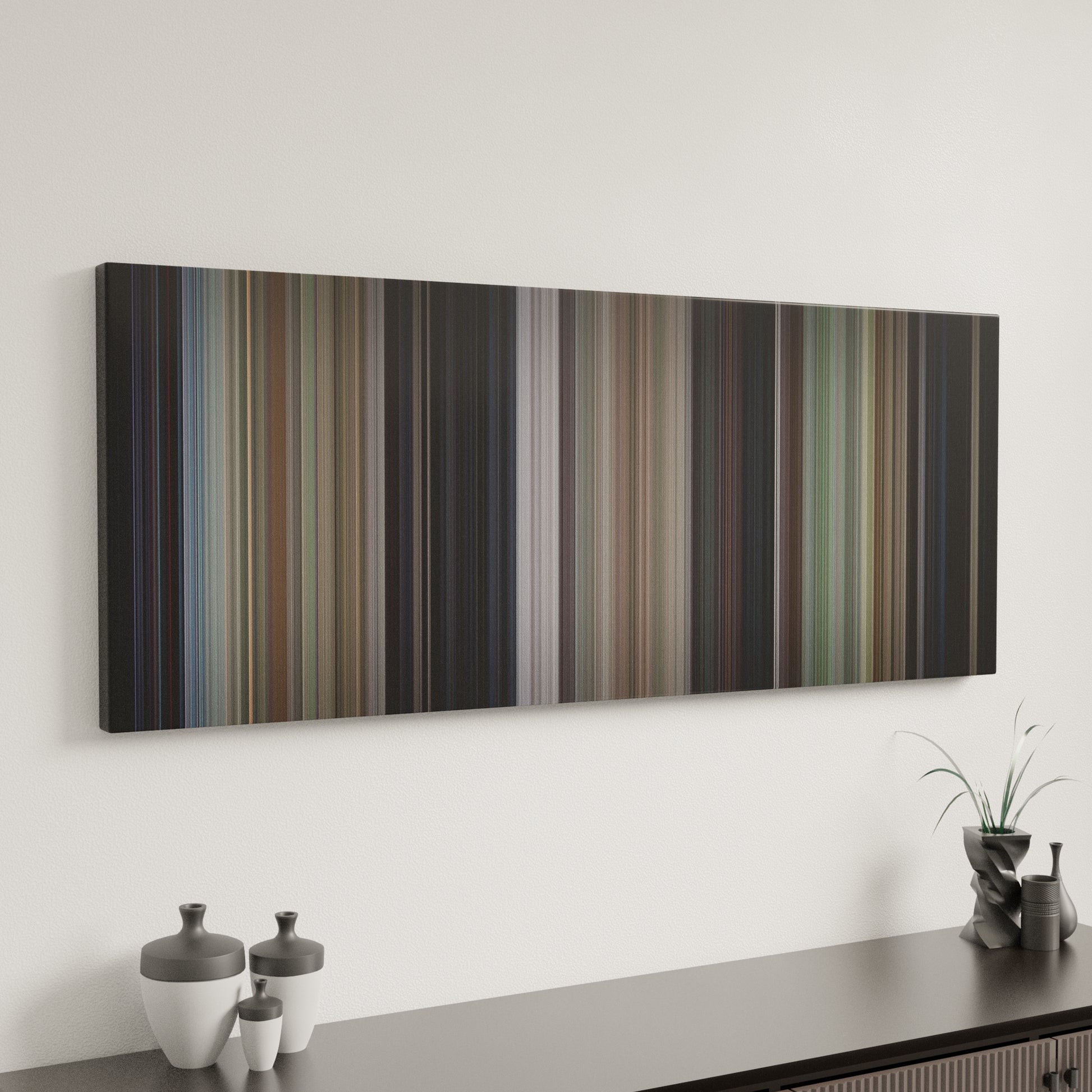 Minimal interior design with Miami Vice: Brother's Keeper Frome on the wall