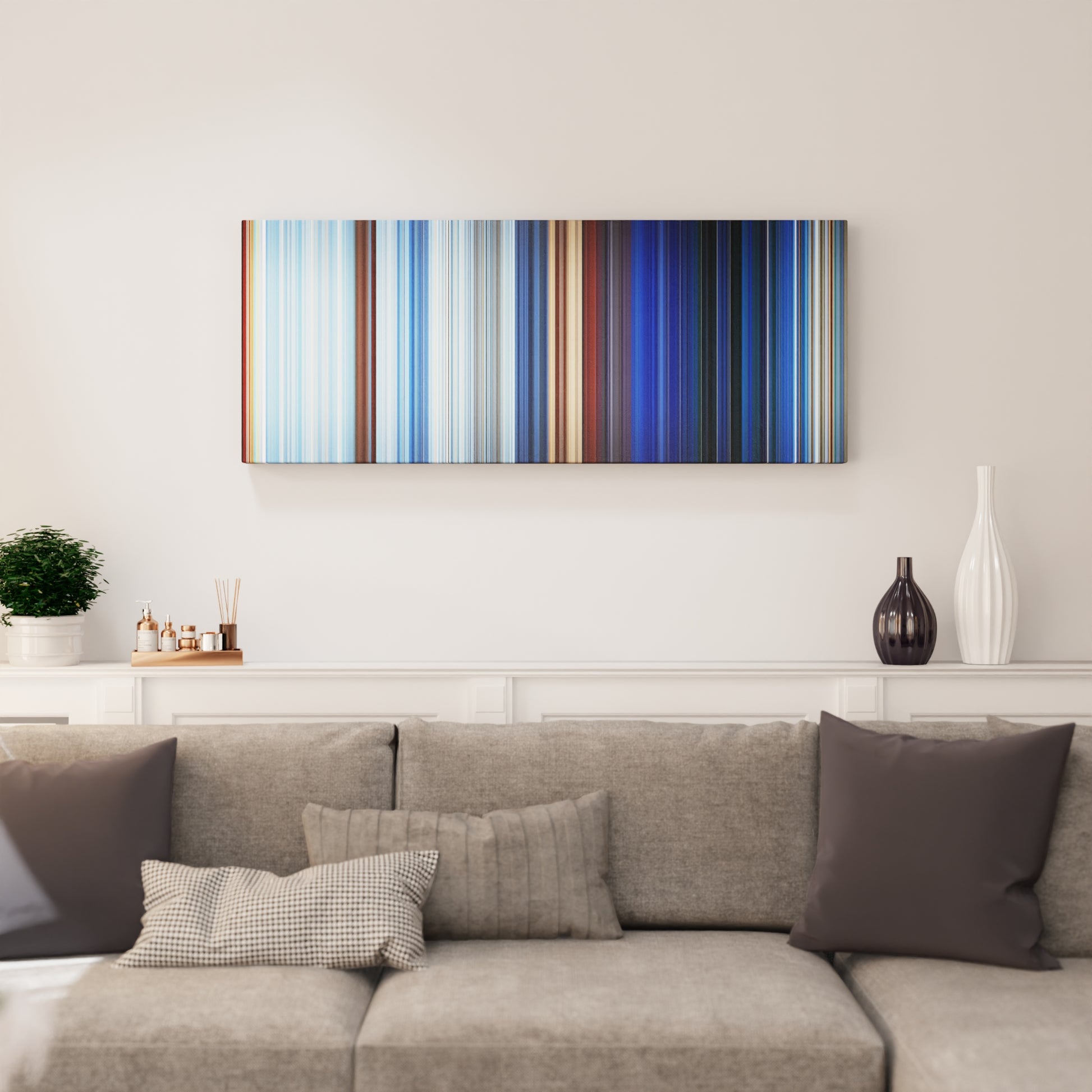 Living room interior with Avatar: The Last Airbender - The Siege of the North, Part 1 Frome on the wall