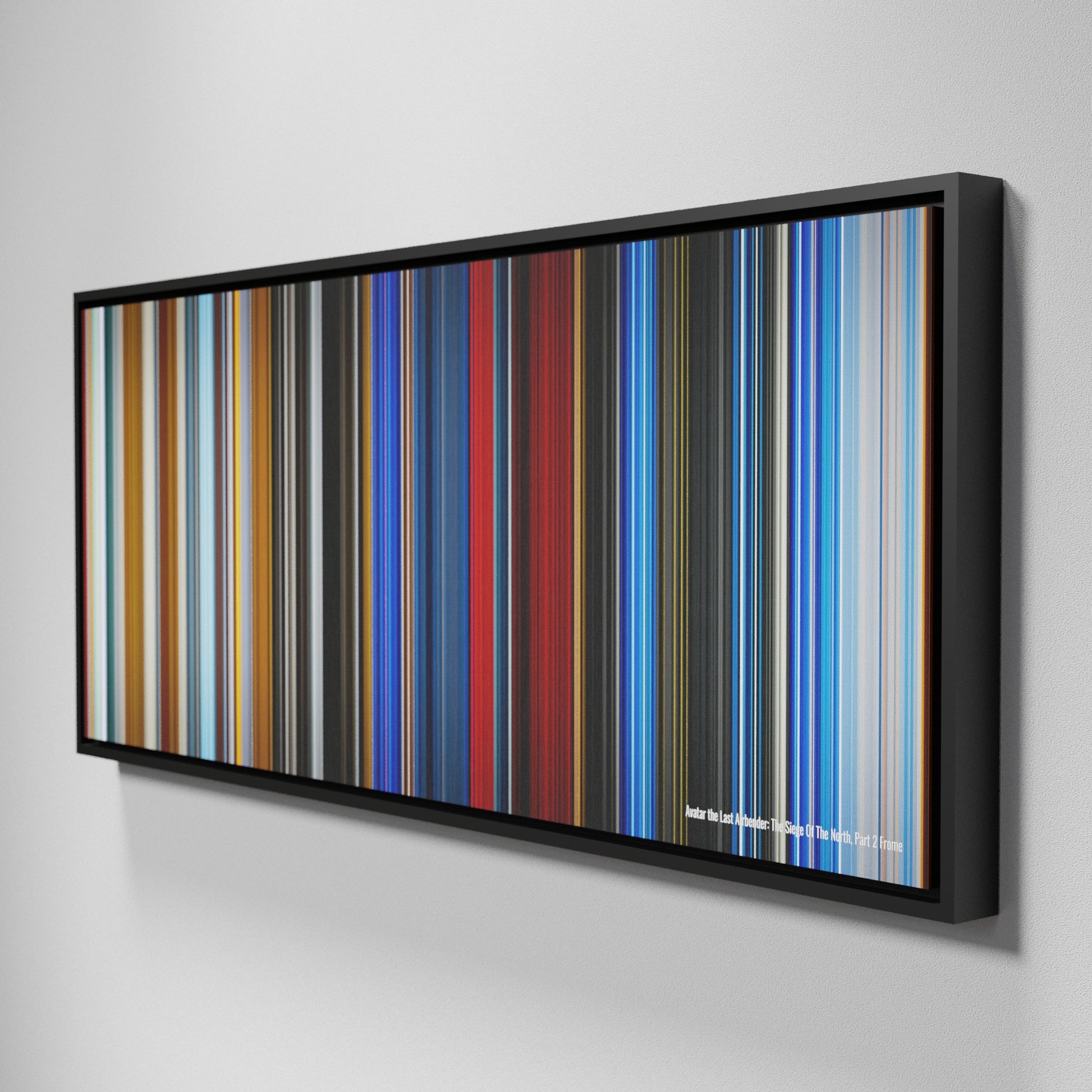 Side view of Framed Buff's of Avatar: The Last Airbender - The Siege of the North, Part 2 Frome on the wall