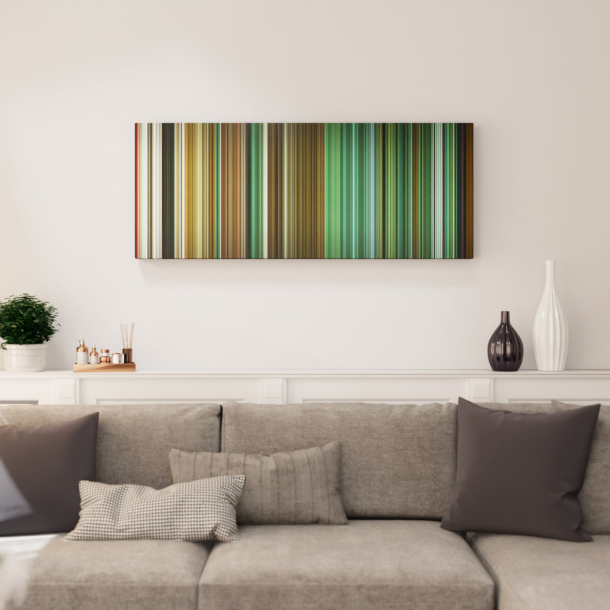 Living room interior with Avatar: The Last Airbender - The Crossroads of Destiny Frome on the wall