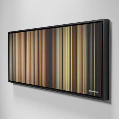 Side view of Framed Buff's of Marie Antoinette Frome on the wall