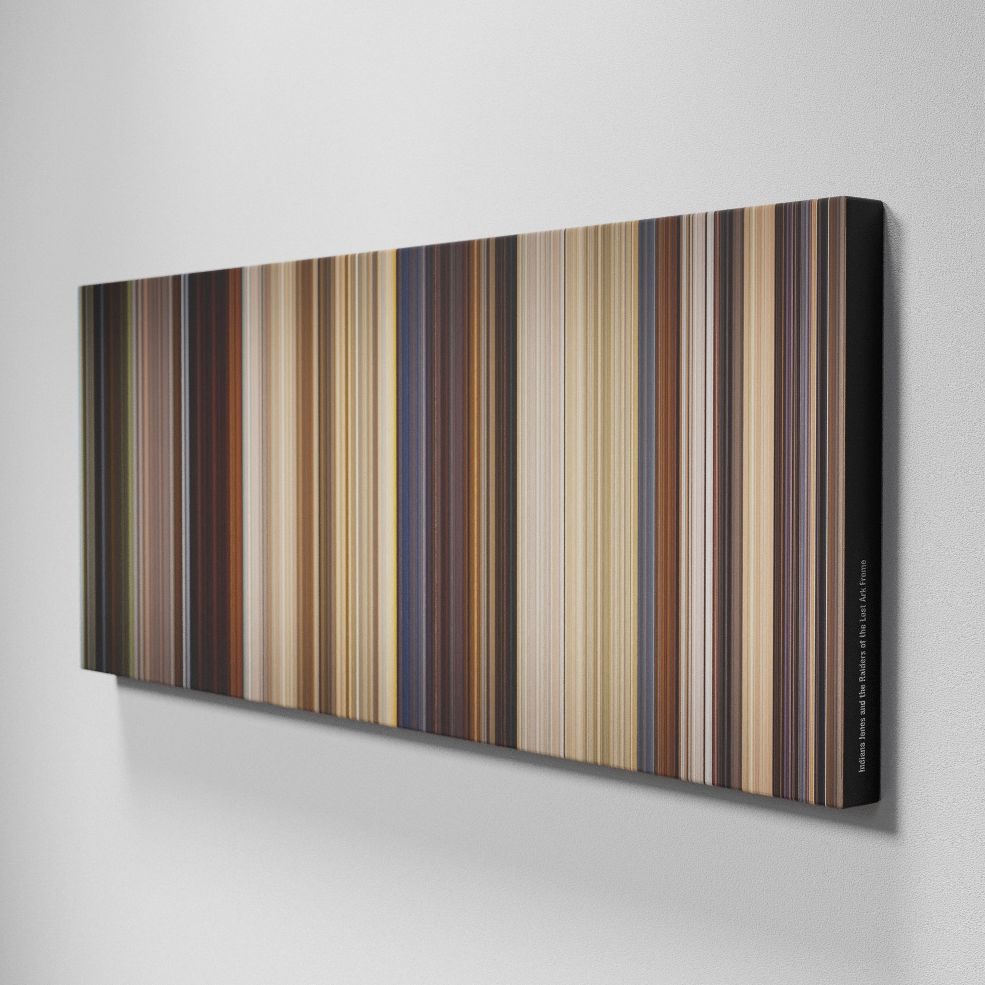 Side view of Buff's of Indiana Jones and the Raiders of the Lost Ark Frome on the wall