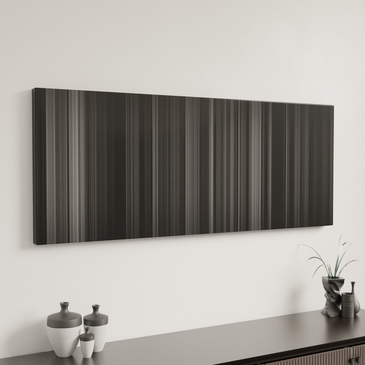 Sunset Blvd canvas art in modern interior - movie color palette