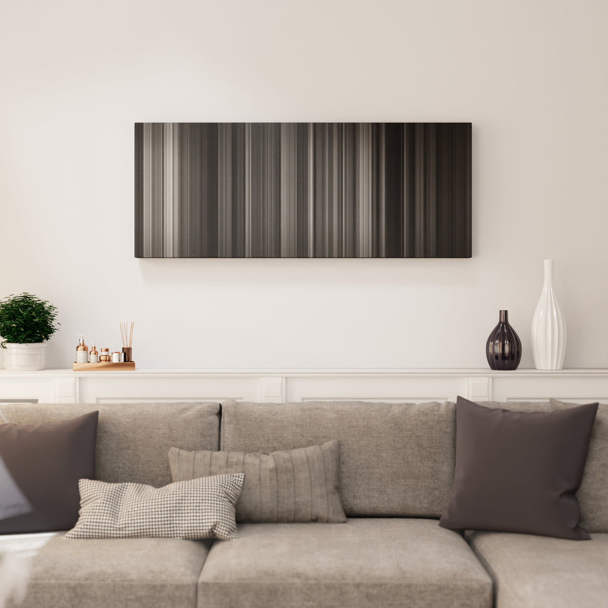 Sunset Blvd canvas print in living room - film wall decor