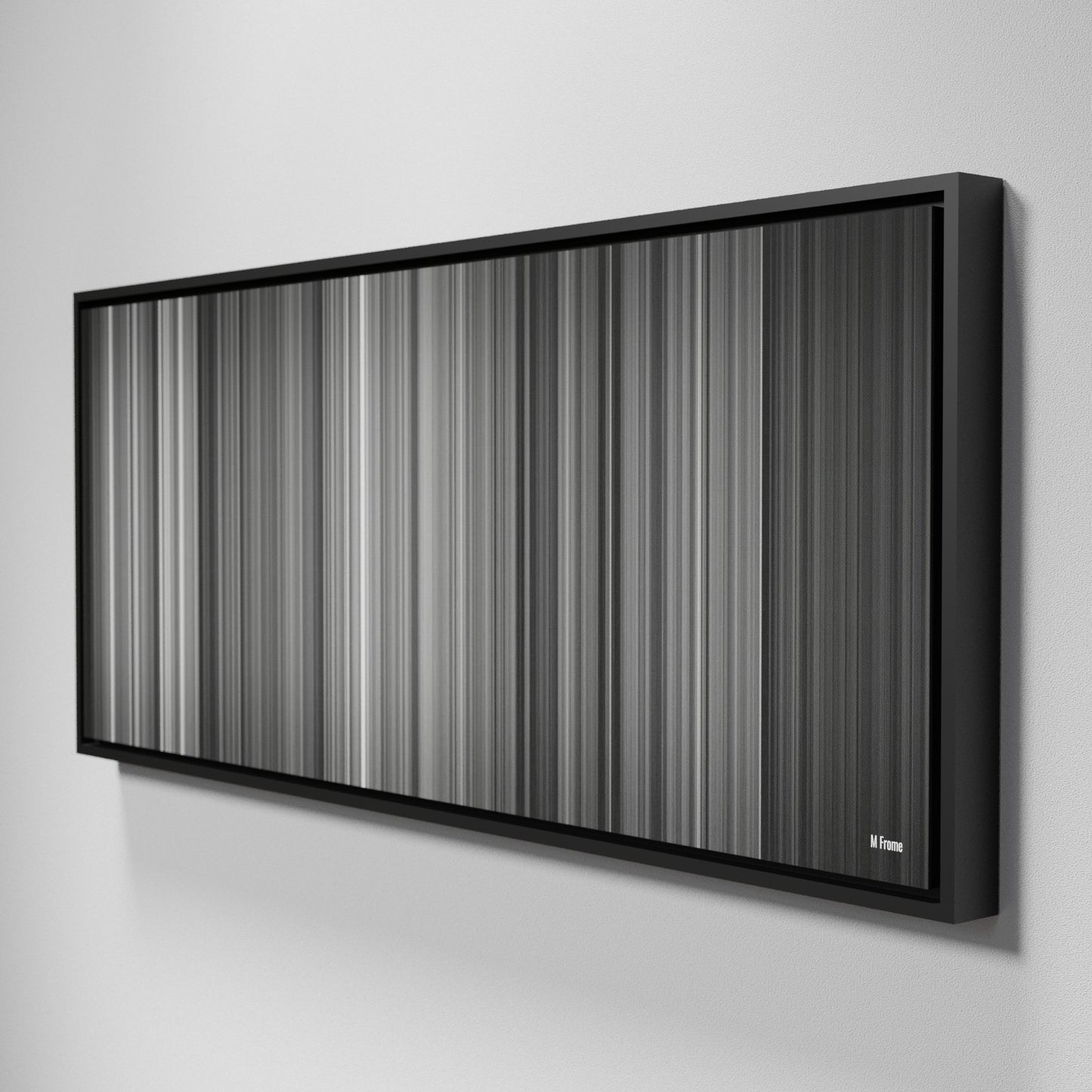 Side view of Framed Buff's of M (1931) Frome on the wall