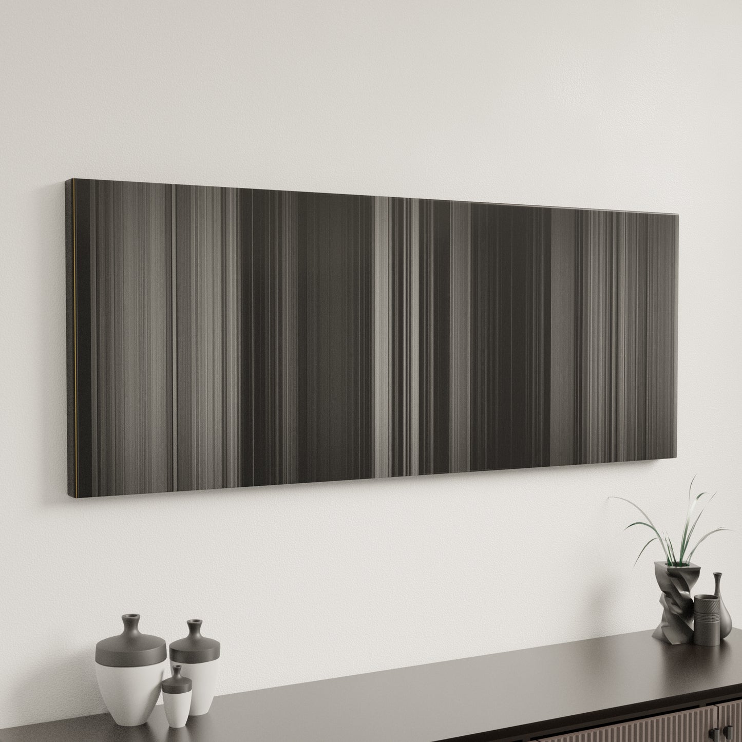 Minimal interior design with Psycho Frome on the wall