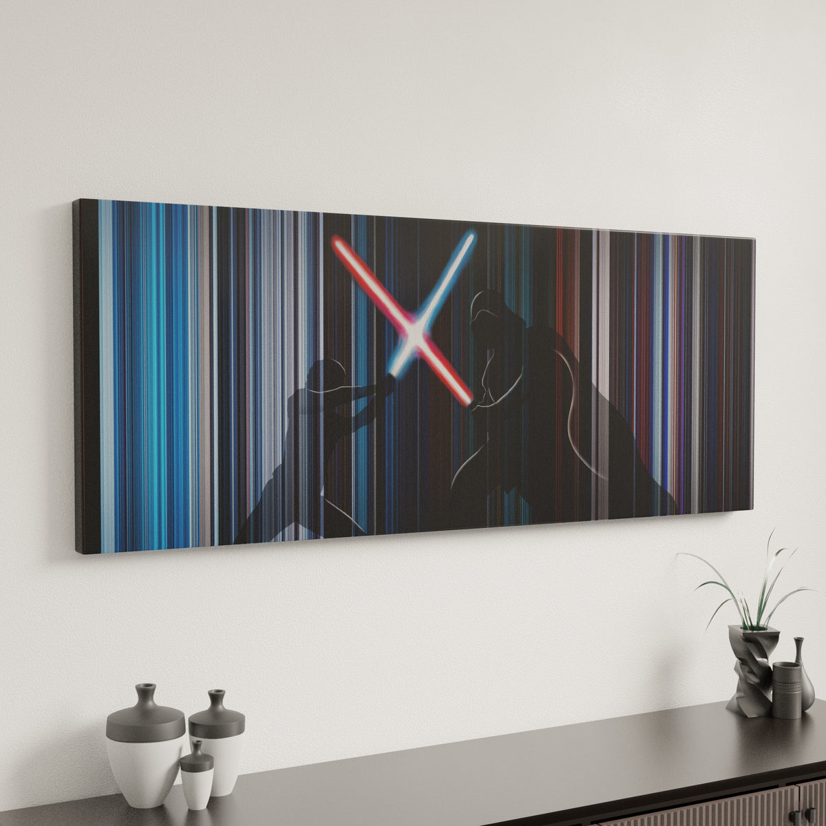 Star Wars: Episode V - The Empire Strikes Back canvas art in modern interior - movie color palette