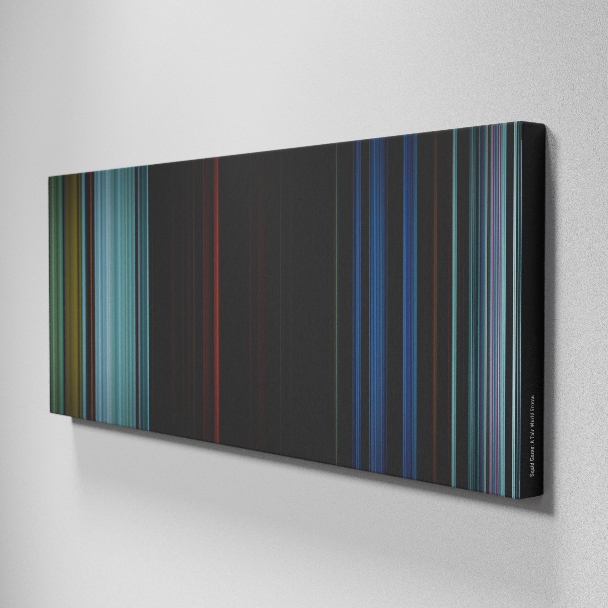 Side view of Buff's of Squid Game: A Fair World Frome on the wall