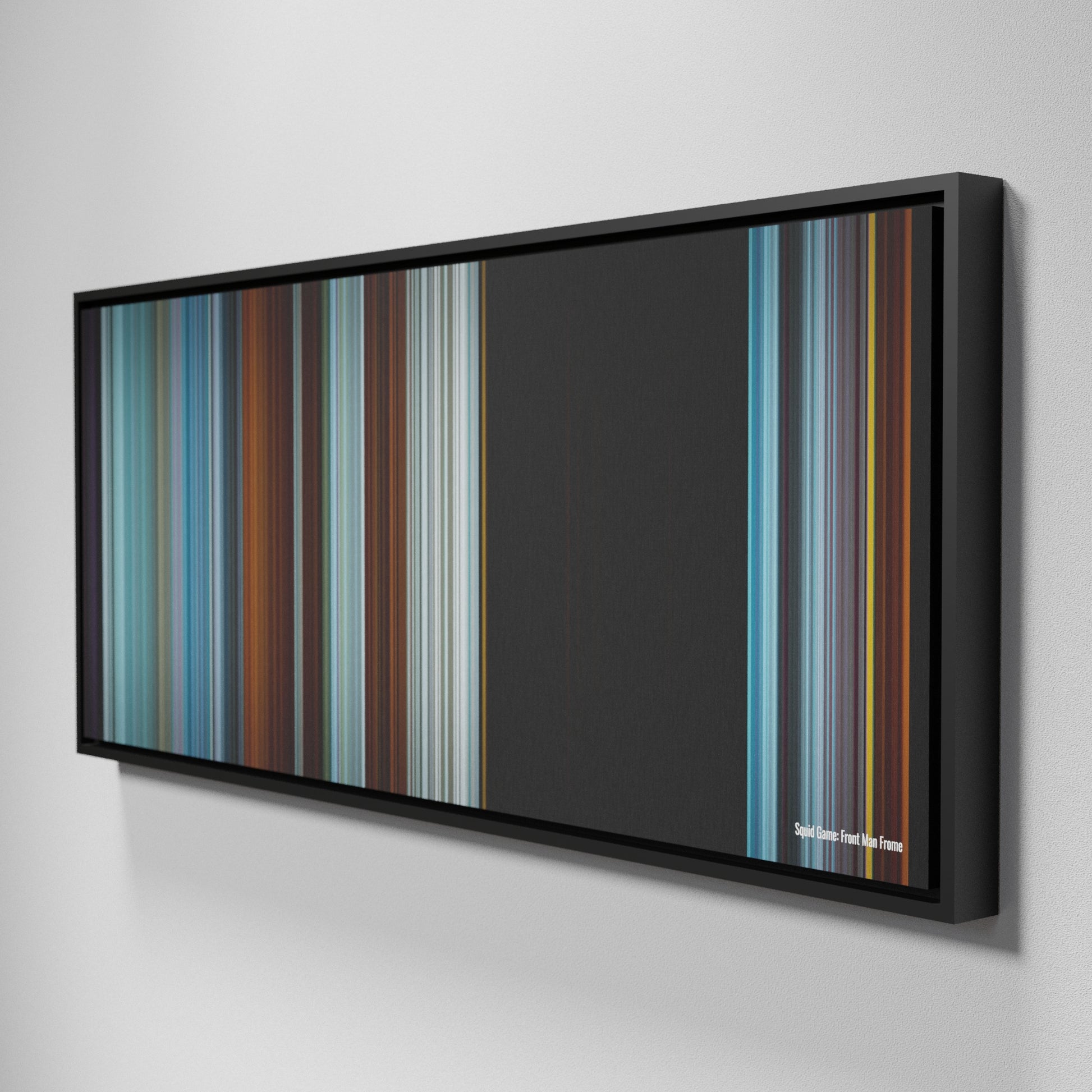 Side view of Framed Buff's of Squid Game: Front Man Frome on the wall