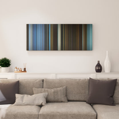 Living room interior with Squid Game: One Lucky Day Frome on the wall