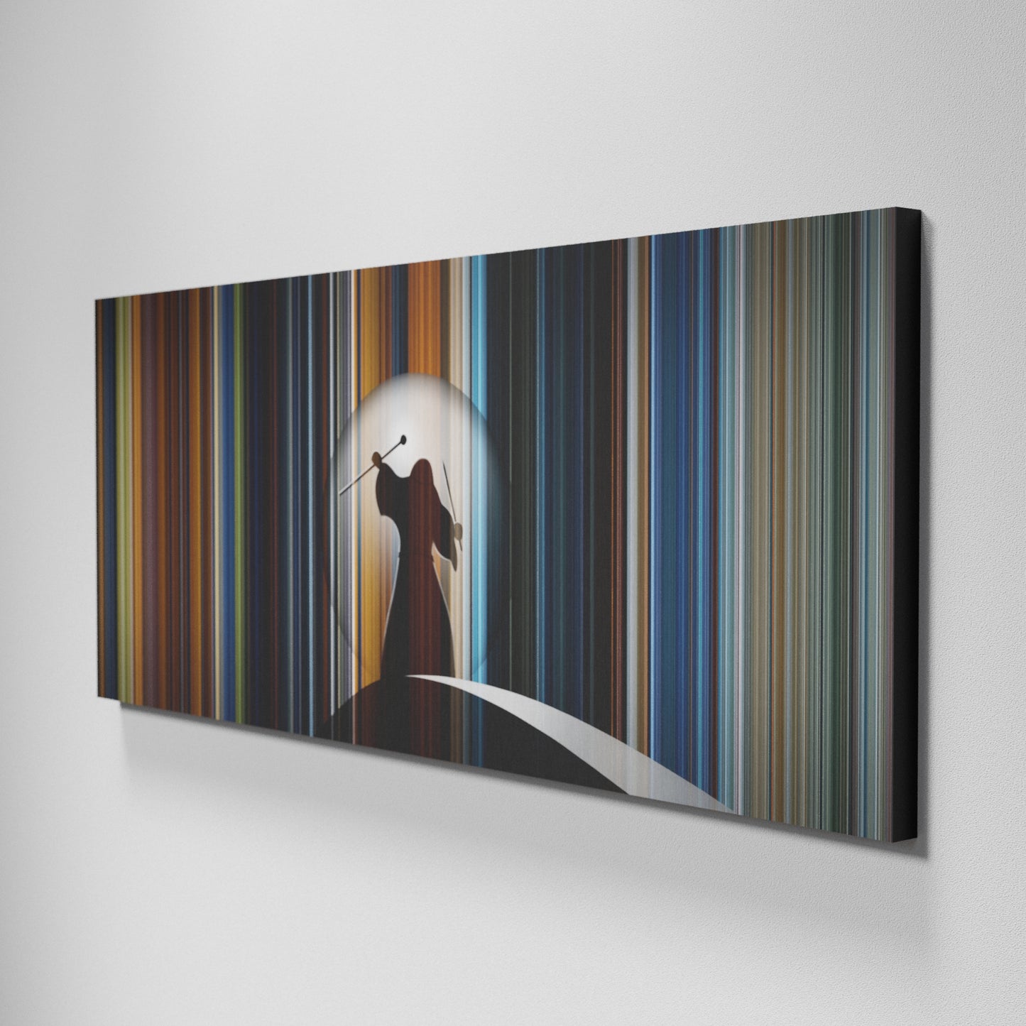 Side view of Basic of Lord of the Rings: The Fellowship of the Ring Exclusive Edition Frome on the wall