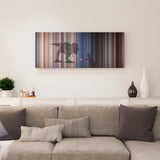 Jurassic Park canvas print in living room - film wall decor