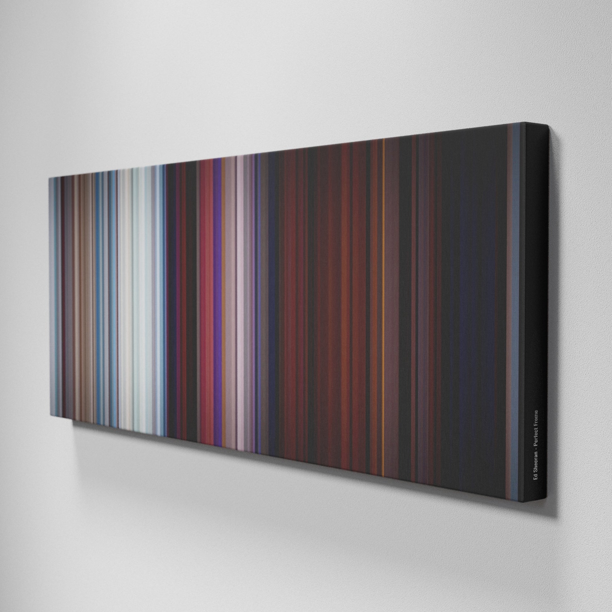 Side view of Buff's of Ed Sheeran - Perfect Frome on the wall