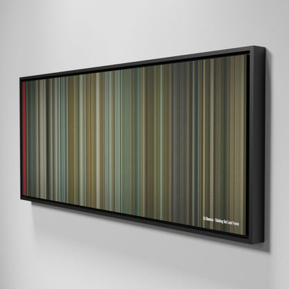 Side view of Framed Buff's of Ed Sheeran - Thinking Out Loud Frome on the wall