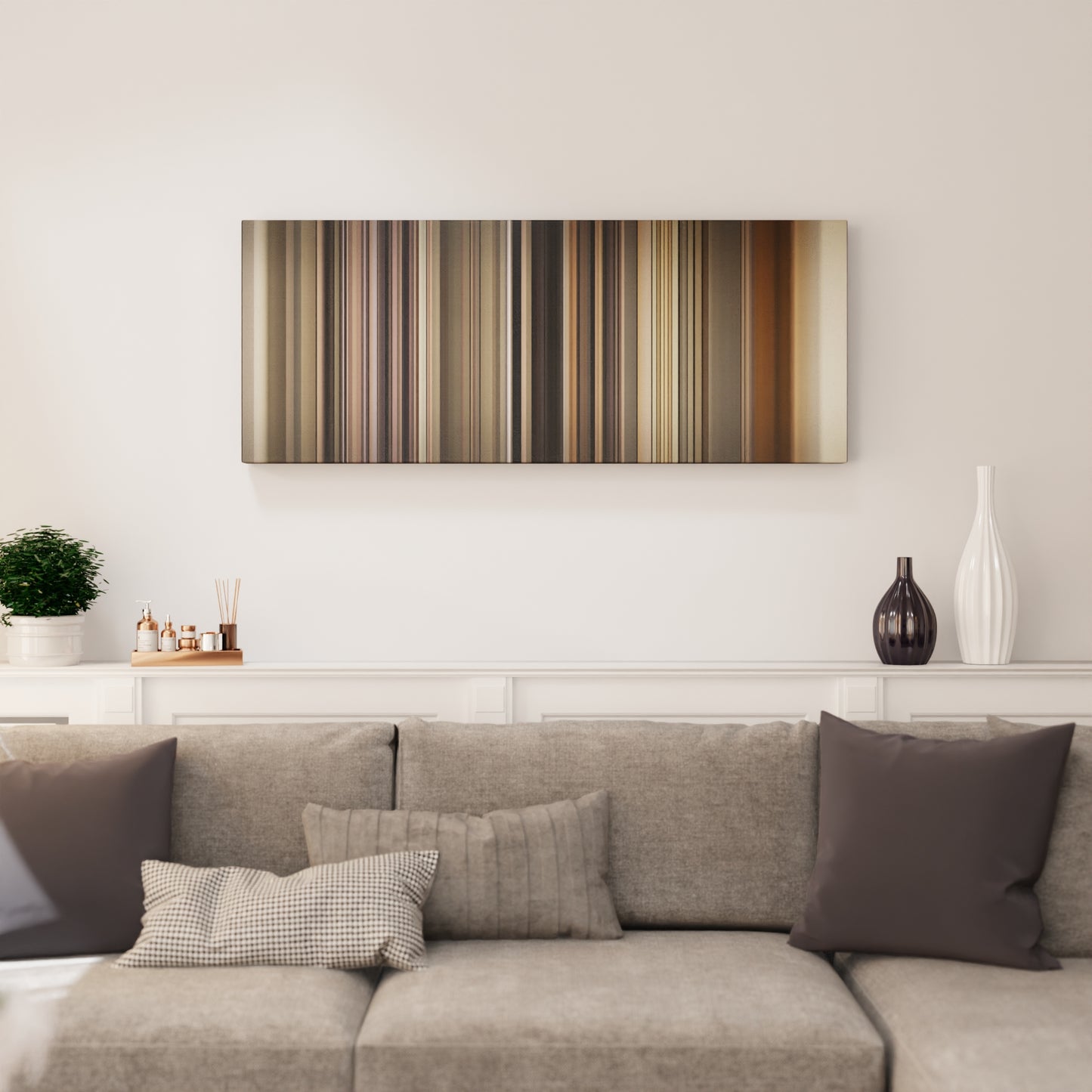 Living room interior with Wiz Khalifa - See You Again ft. Charlie Puth Frome on the wall