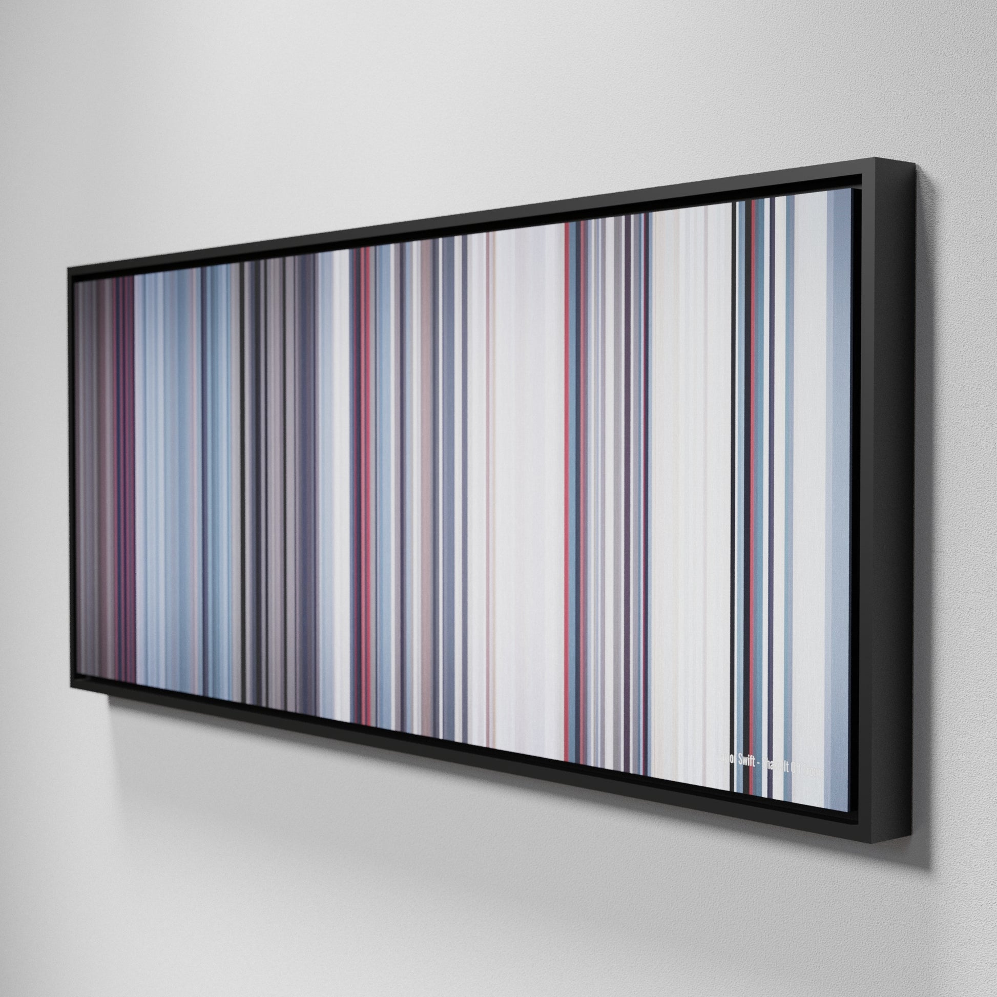 Side view of Framed Buff's of Taylor Swift - Shake It Off Frome on the wall