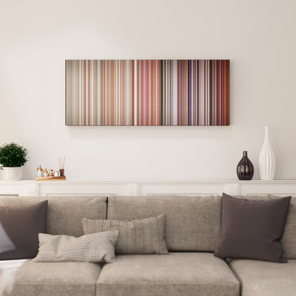 Living room interior with Maroon 5 - Sugar Frome on the wall