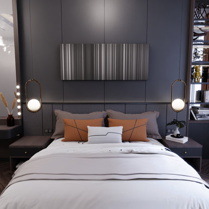 Bedroom interior with James Arthur - Say You Won't Let Go Frome on the wall