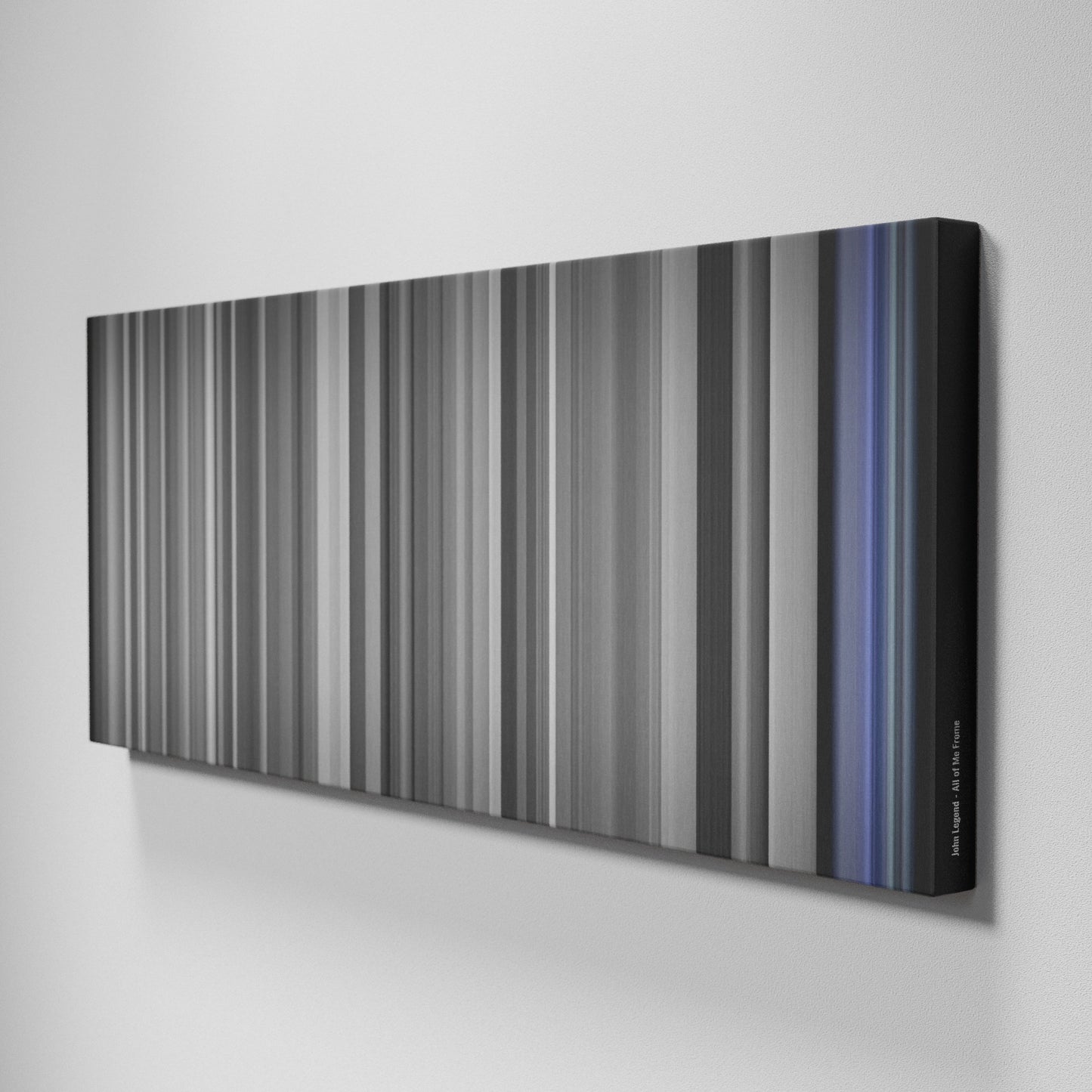 Side view of Buff's of John Legend - All of Me Frome on the wall