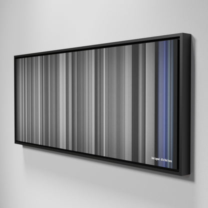 Side view of Framed Buff's of John Legend - All of Me Frome on the wall