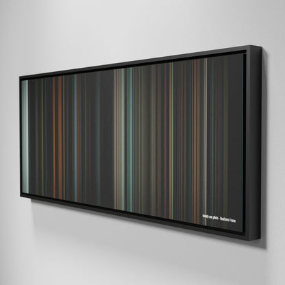 Side view of Framed Buff's of twenty one pilots - Heathens Frome on the wall