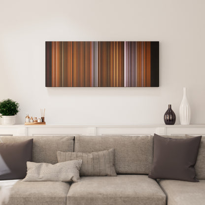 Living room interior with Coldplay - Viva La Vida Frome on the wall