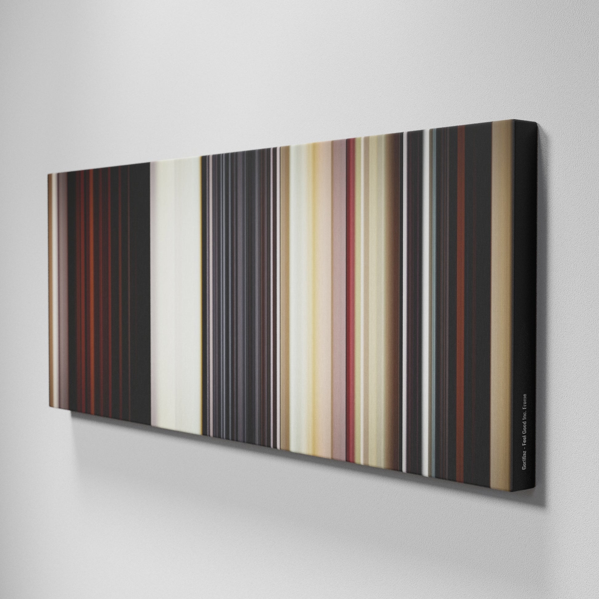 Side view of Buff's of Gorillaz - Feel Good Inc Frome on the wall