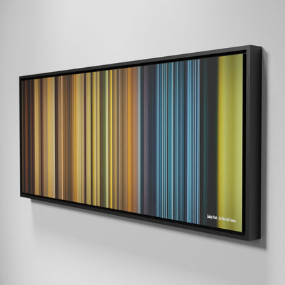 Side view of Framed Buff's of Linkin Park - In The End Frome on the wall