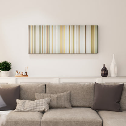 Living room interior with Sasha Prendes - Brooklyn Stripped Down Frome on the wall