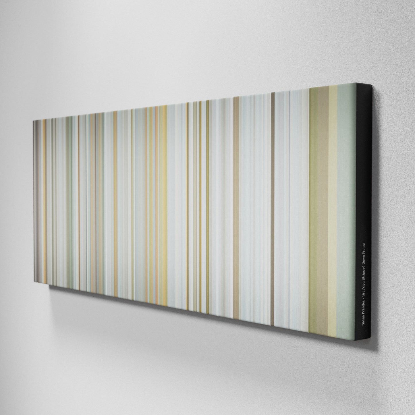 Side view of Buff's of Sasha Prendes - Brooklyn Stripped Down Frome on the wall