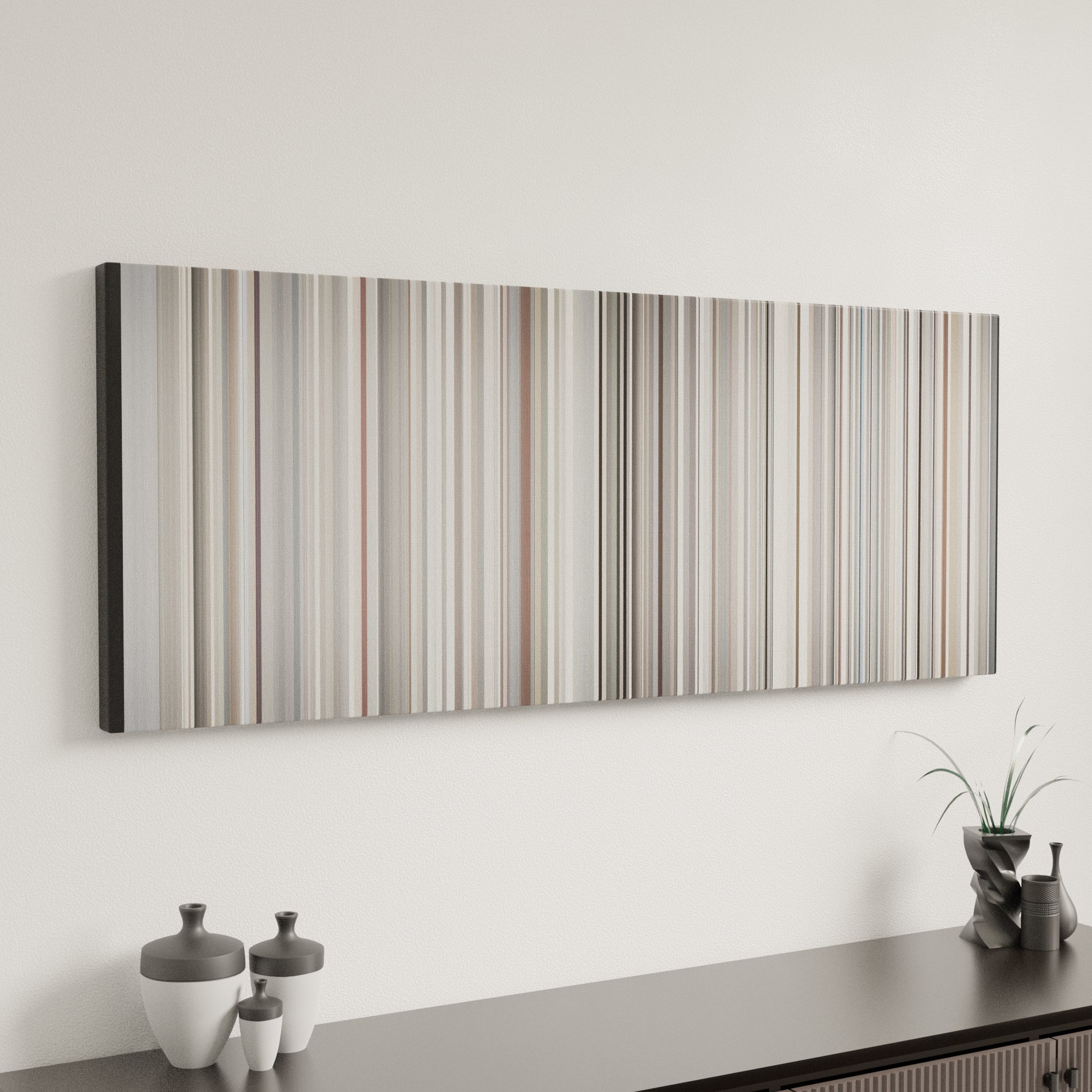 Minimal interior design with The Fray - How to Save a Life Frome on the wall