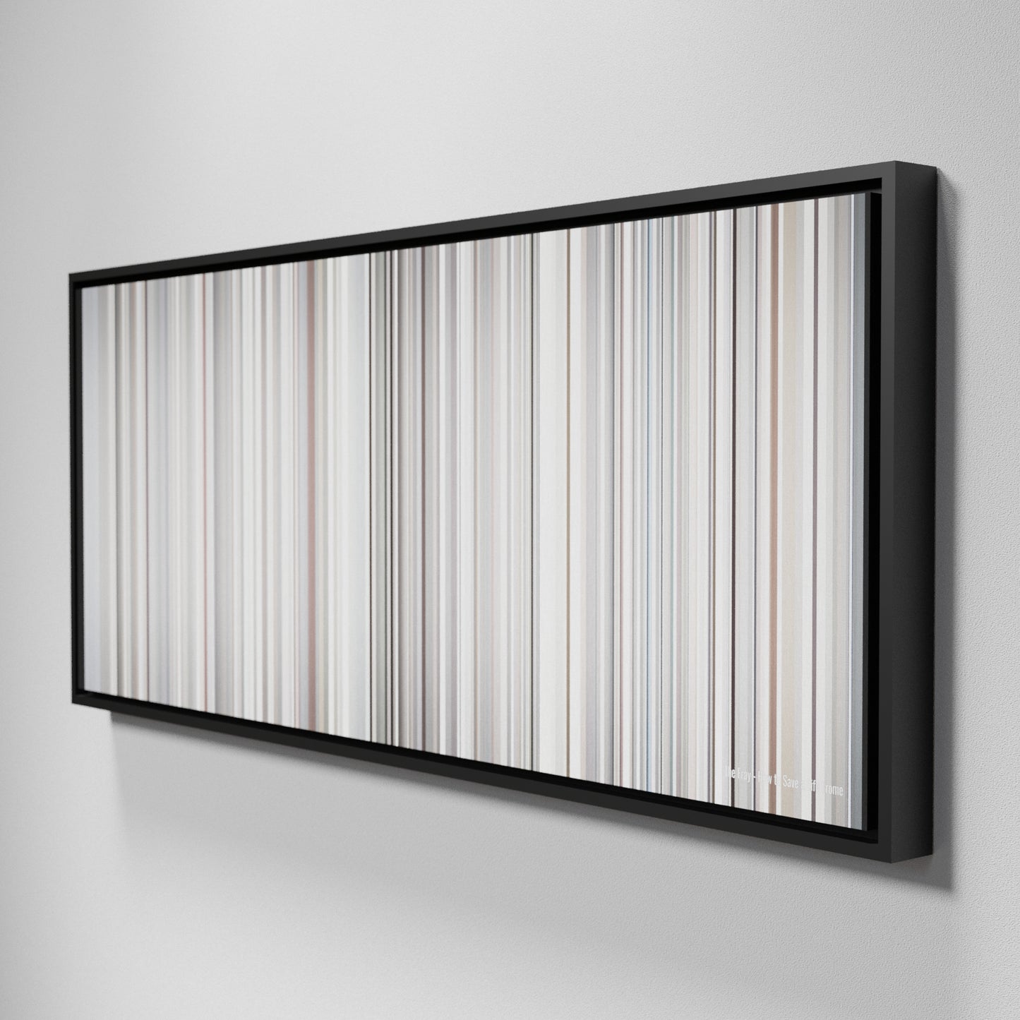 Side view of Framed Buff's of The Fray - How to Save a Life Frome on the wall