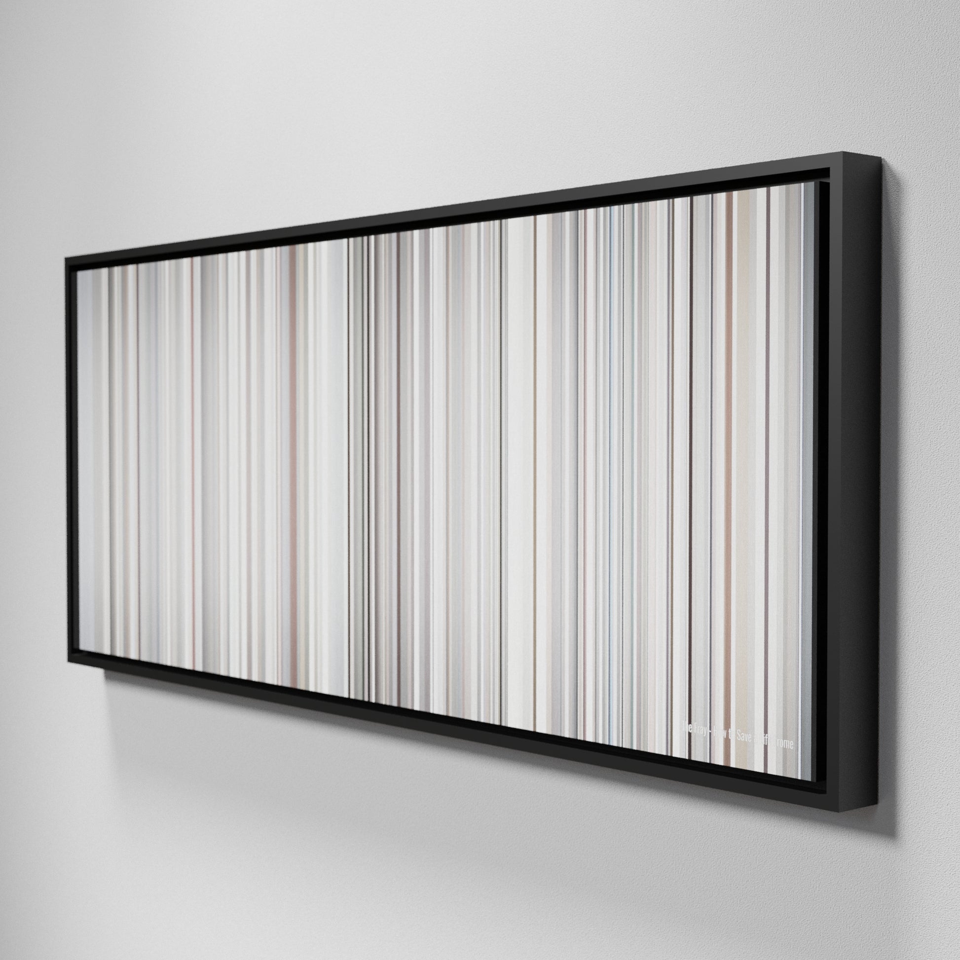 Side view of Framed Buff's of The Fray - How to Save a Life Frome on the wall