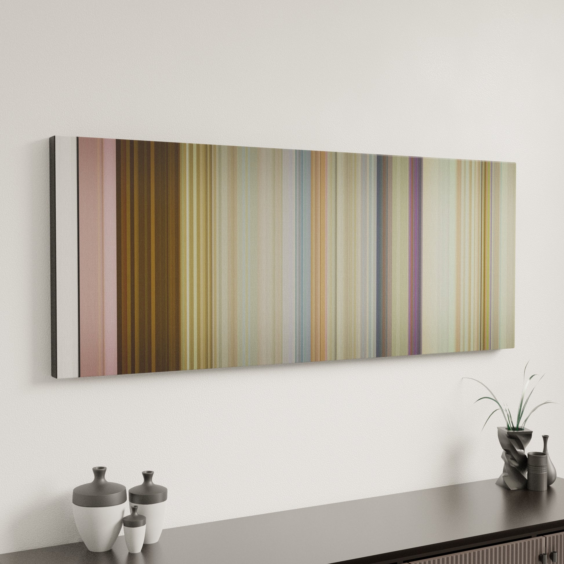 Minimal interior design with BTS - Dynamite Frome on the wall